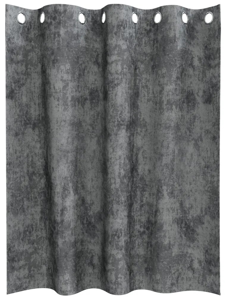 Bársony Függönyök 2 db csatokkal szürke 140x140 cm