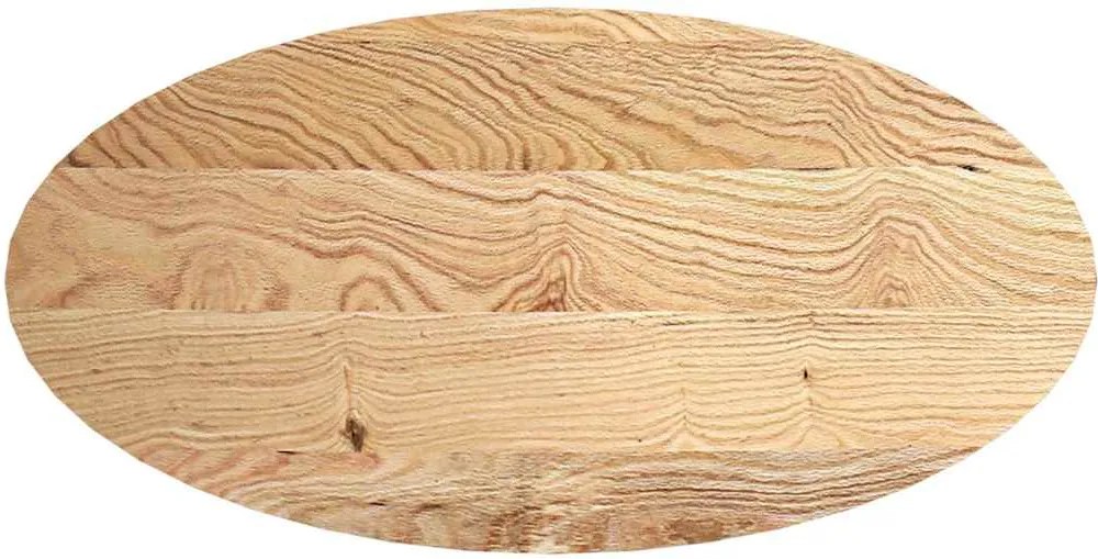 vidaXL tömör akácfa ovális alakú asztallap 120 x 60 x 2 cm