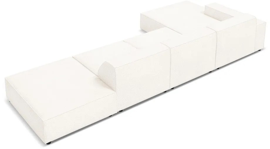 Bézs buklé szövet sarokkanapé (bal oldali) Jodie – Micadoni Home