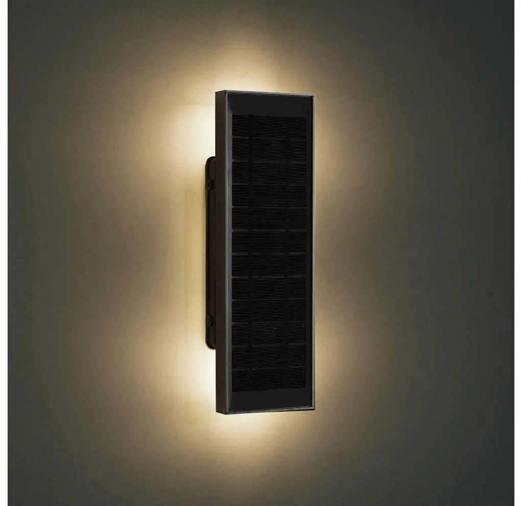 Brilagi - SUN napelemes LED fali lámpa, 2,5 W, 230 V, 30 cm, 2000 mAh, IP44