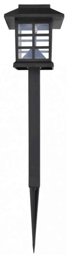 Napelemes LED kültéri lámpa Szett 6 db Cövek 8,6 x 8,6 x 38 cm