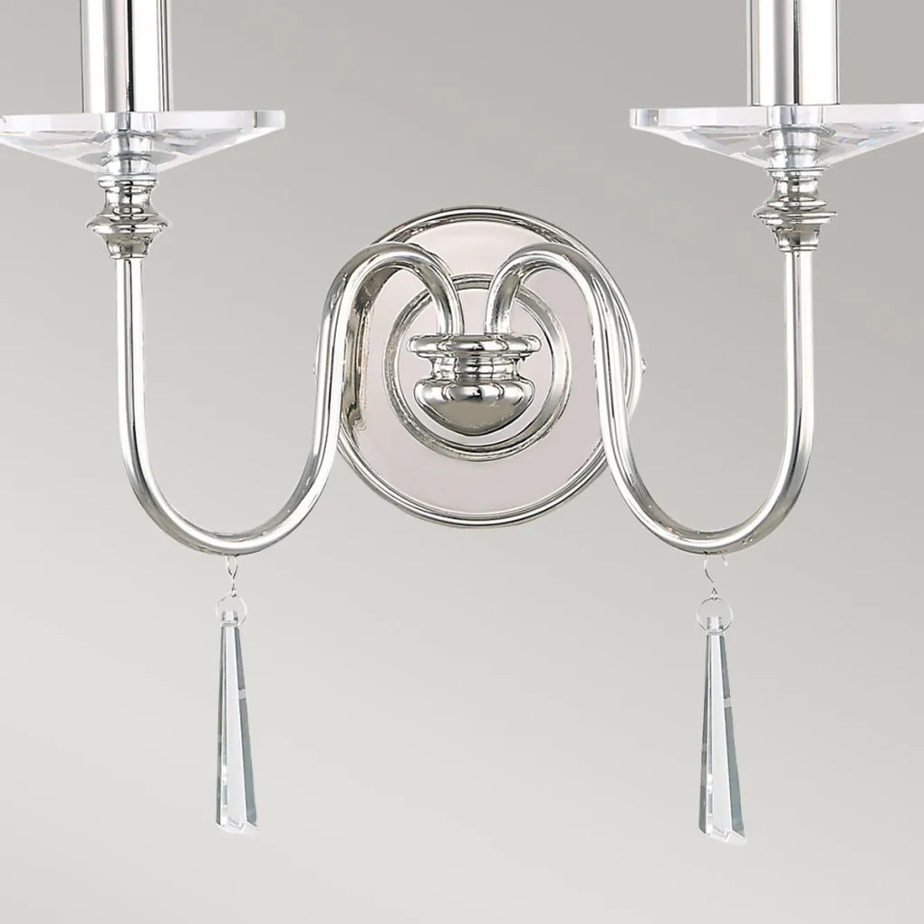 Elstead Lighting FINSBURY PARK FP2-POL-NICKEL Fali lámpa 2x60W/E14