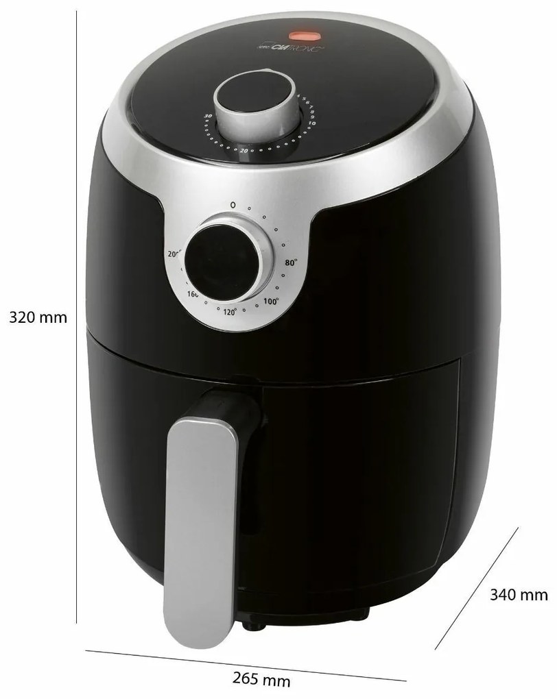Clatronic FR3769 H forrólevegős fritőz, 1,8 l