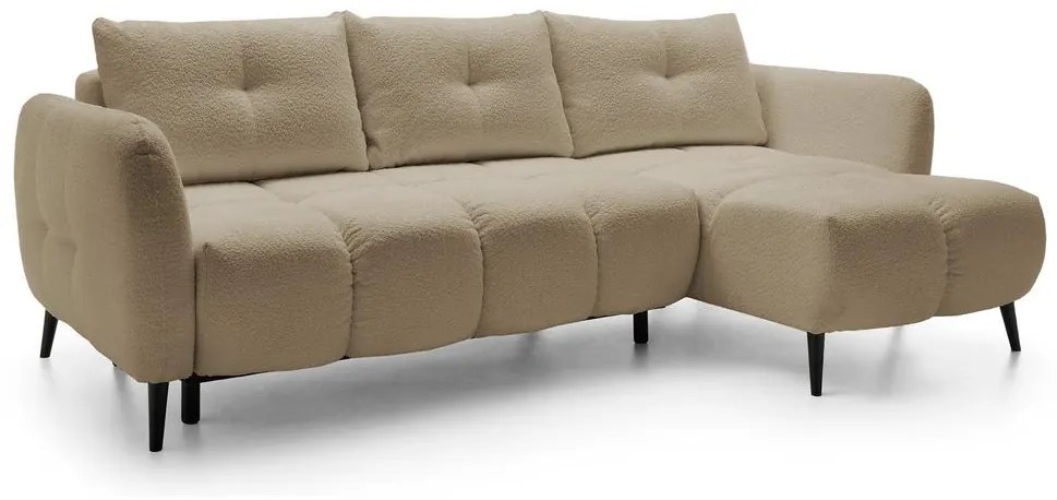 Sarokkanapé Odysea (J) (világos bézs + fekete). 1100435