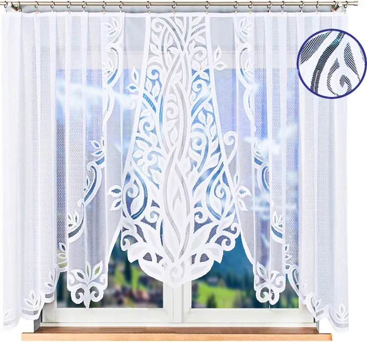 Függöny Jacquard Függöny Dísz 300x160 Kész Szoba Konyha Béka Ívben