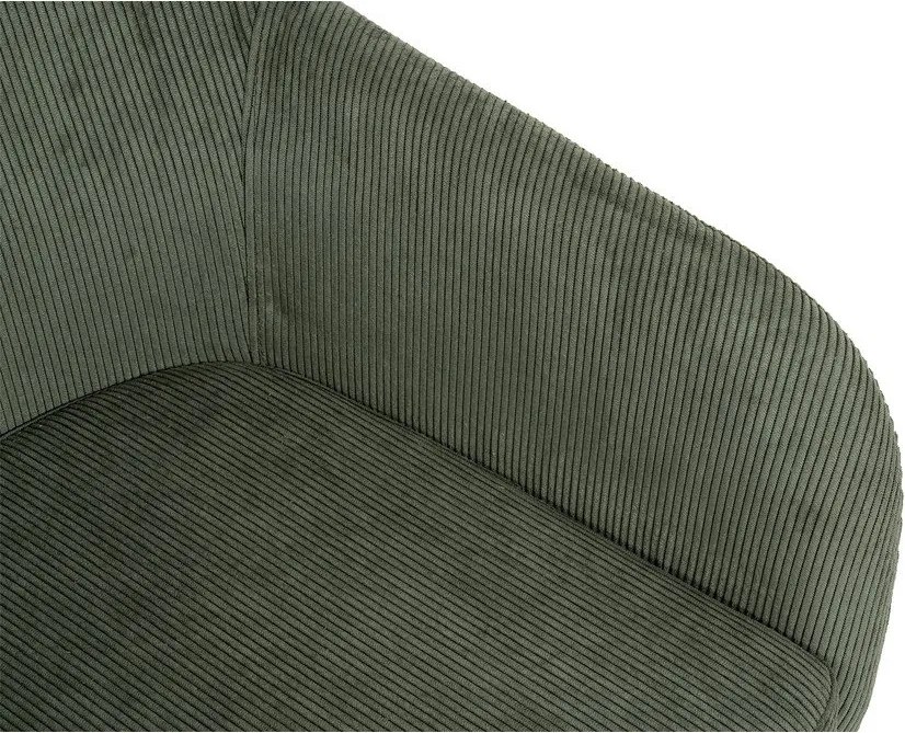 Zöld kárpitozott étkezőfotel Lunio – Bonami Essentials