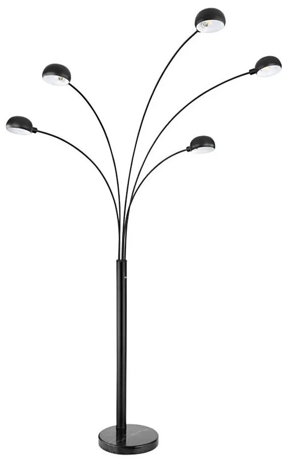 Globo 58228NB - Állólámpa SEYMOUR 5xE14/40W/230V fekete