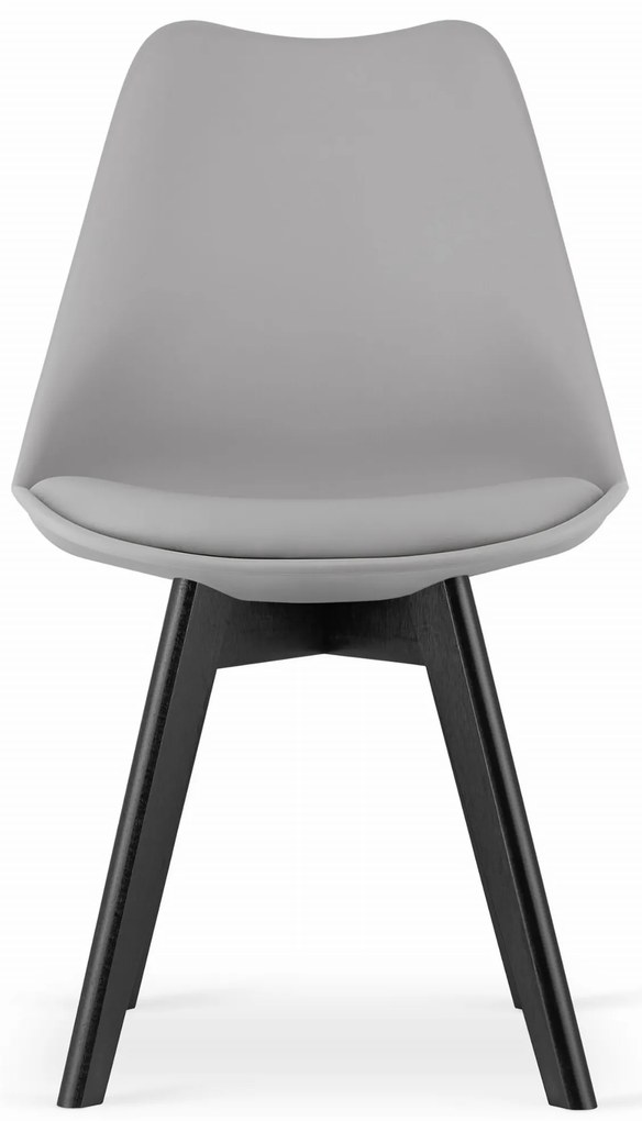 AKCIÓ Világosszürke BALI MARK szék fekete lábakkal II. osztályú