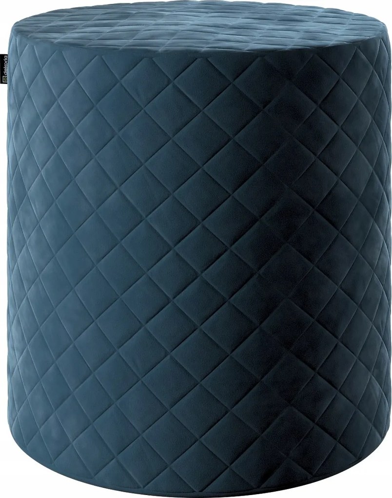 Dekoria Barrel puff steppelt porosz kék velvet