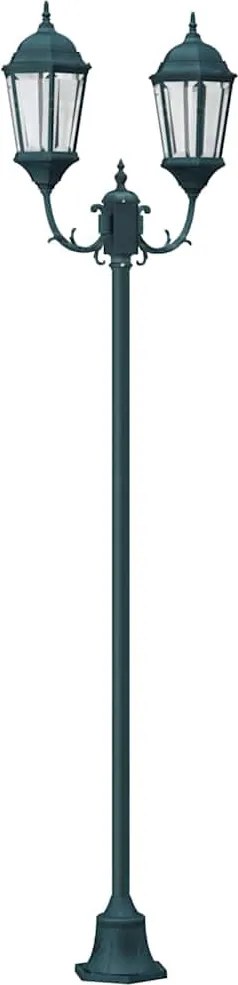 vidaXL Kerti Világítás Vintage koptatott zöld 68 x 20 x 235 cm