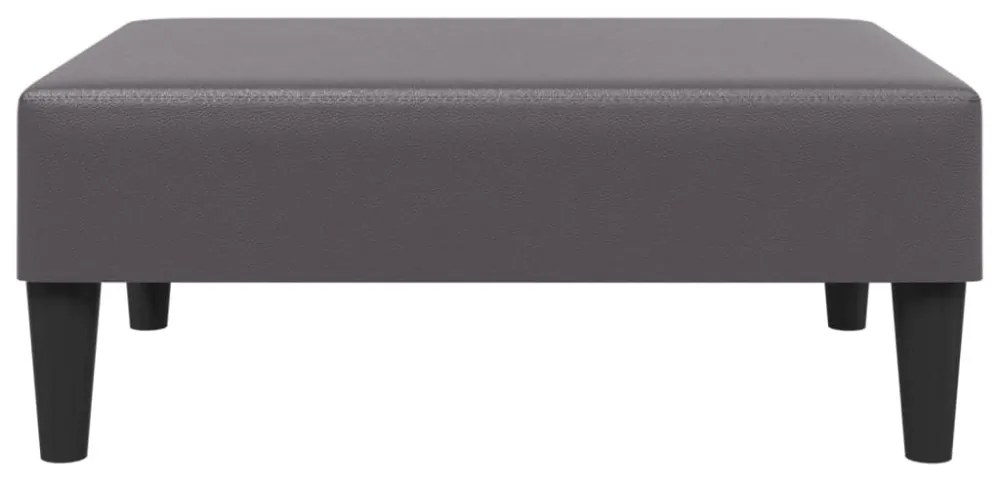 vidaXL szürke műbőr lábzsámoly 77x55x31 cm