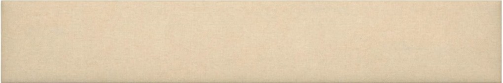 vidaXL Fali Fejtámla 12 pcs Krém 90 x 15 cm szövet