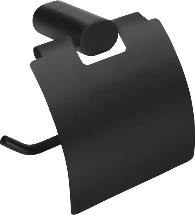 Flori WC-papír tartó, flip-flop, matt fekete