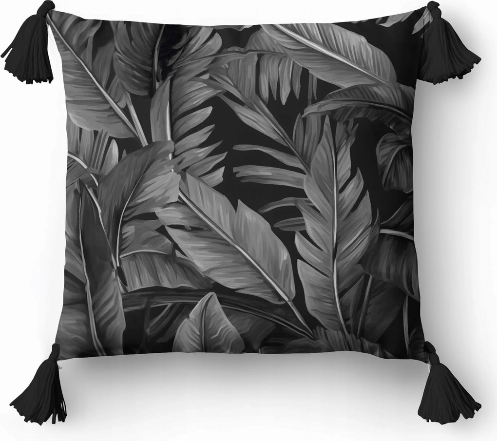 Párnahuzat 45x45 Panama Rojtokkal Pálmalevelek 5389B