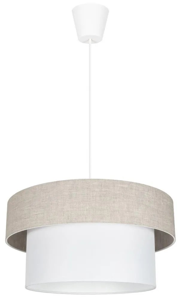 Csillár zsinóron NATA 1xE27/60W/230V bézs