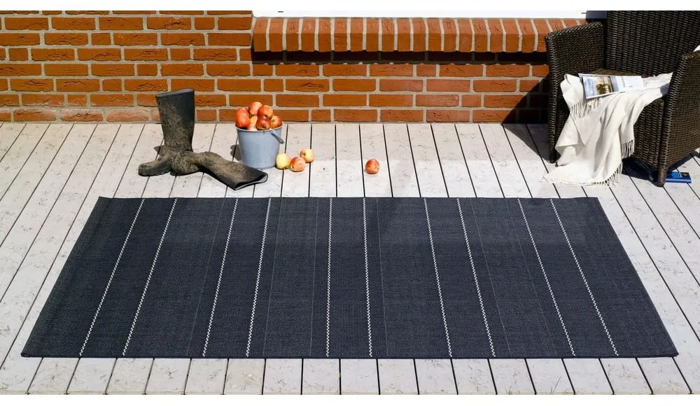 Sunshine fekete kültéri szőnyeg, 120 x 170 cm - Hanse Home