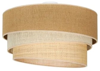 Duolla - Mennyezeti lámpa YUTE TRIO 3xE27/15W/230V átm. 60 cm barna/szürke/bézs