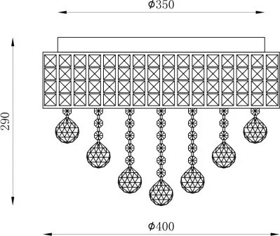 Zuma Line CAPRI 19027-M Süllyesztett mennyezeti lámpa 6x25W/G9