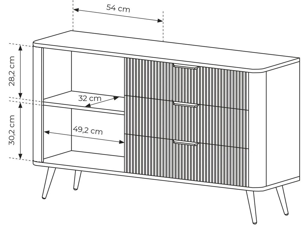 Komód Lethe III (bézs). 1097477