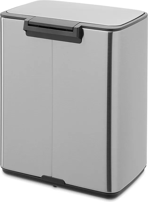 Matt ezüstszínű acél pedálos szemetes 12 l Bo – Brabantia