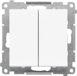 Gyertyatartó kapcsoló fehér matt Simon 55 TW5.01/111 Kontakt-Simon