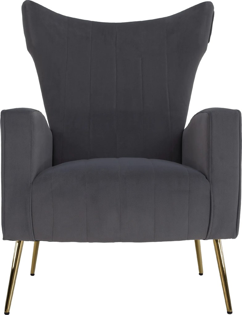 Relaxfotel, szürke Velvet szövet, BARET