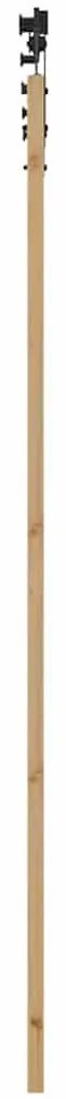 Egyszerű Csúszó Ajtó Barna 78 x 232 cm Fa és fém