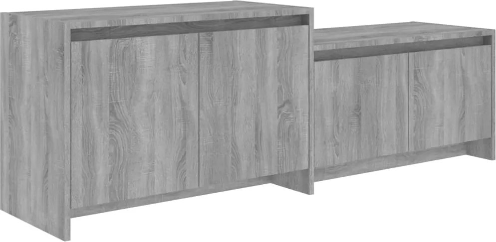 vidaXL szürke sonoma szerelt fa TV-szekrény 146,5x35x50 cm