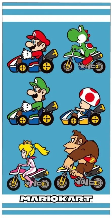 Super Mario Mariokart fürdőlepedő, strand törölköző 70x140cm