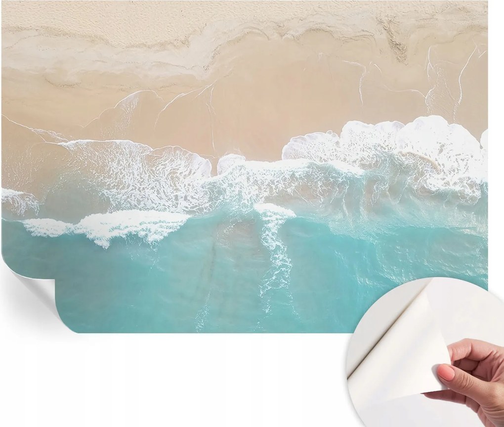 Fotótapéta Fali tapéta Hálószobába és Nappaliba Zümmögő hullámok 152x104 cm