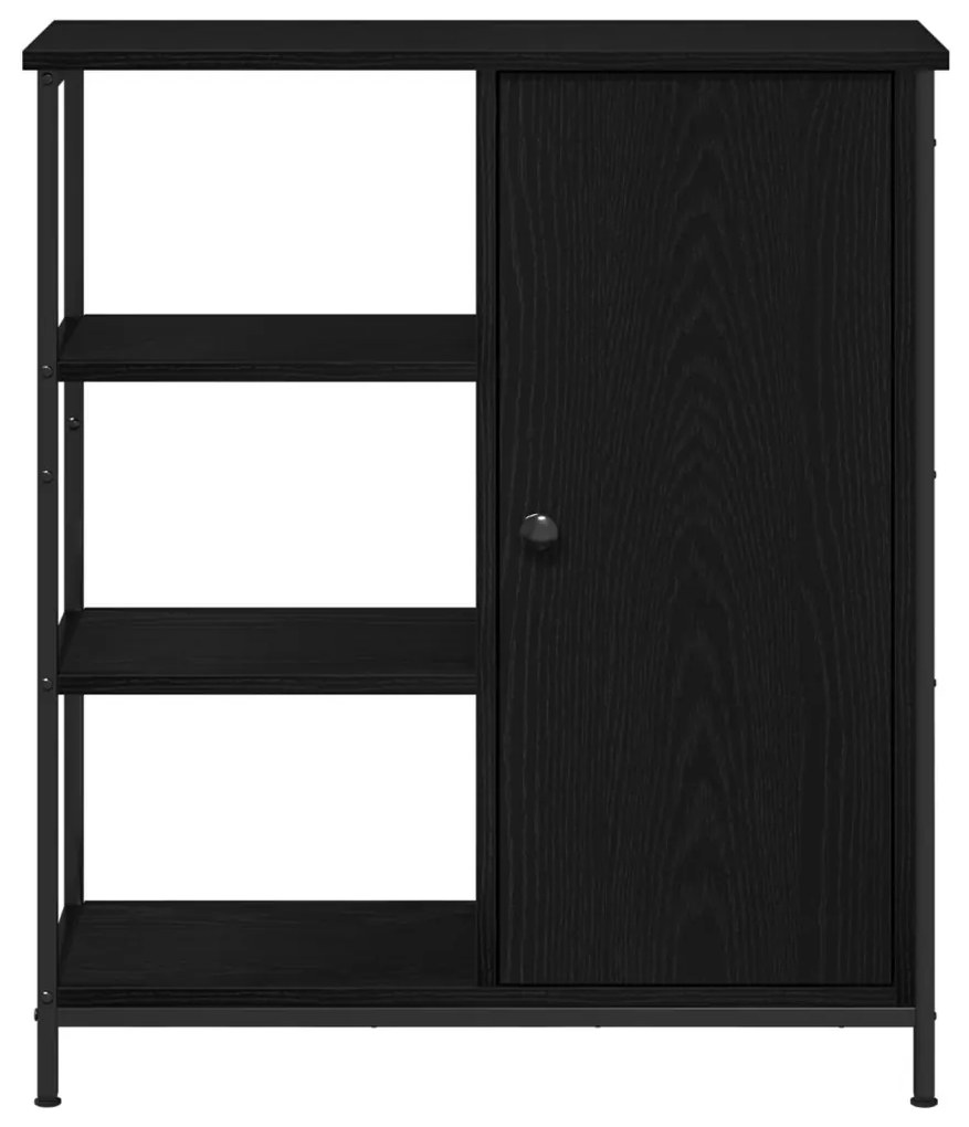 Fekete tölgy oldalfiók 70x30x80 cm Ragasztott fa