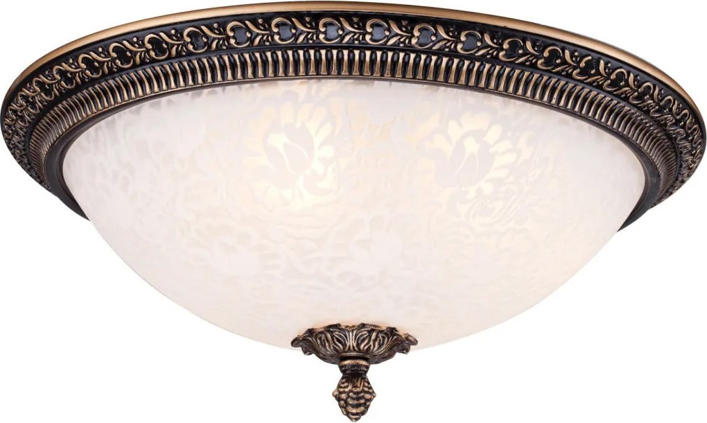 MAYTONI C908-CL-03-R PASCAL Klasszikus Mennyezeti Lámpa Antik Bronz, Fehér E27 IP20