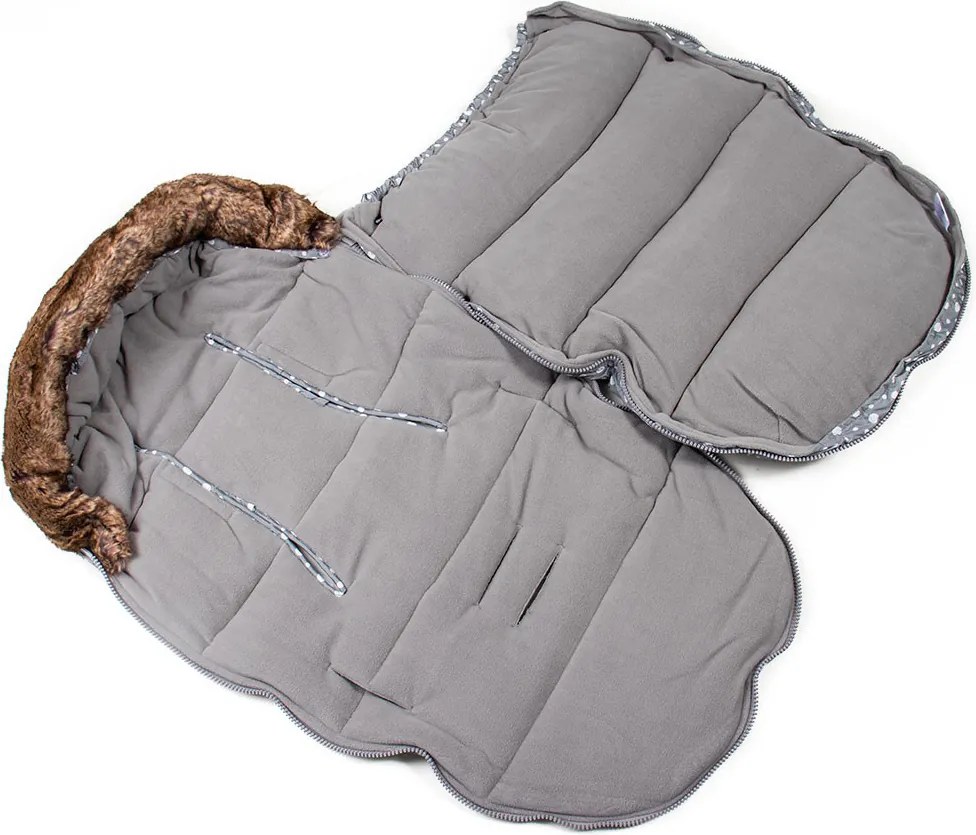 FreeON univerzális babakocsi bundazsák, lábzsák 100x55 cm-es víztaszító - Szürke