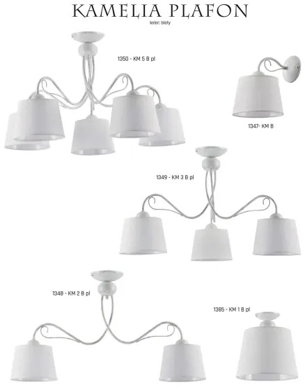 Jupiter 1347 - KM K B - Fali lámpa KAMELIA 1xE27/60W/230V