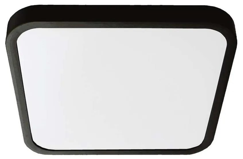 LED fürdőszobai mennyezeti lámpa LED/24W/230V IP44 4000K 29x29 cm fekete