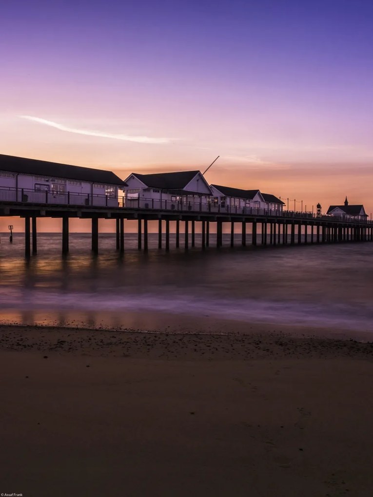 Poszter 30x40cm Móló napfelkeltekor, Assaf Frank