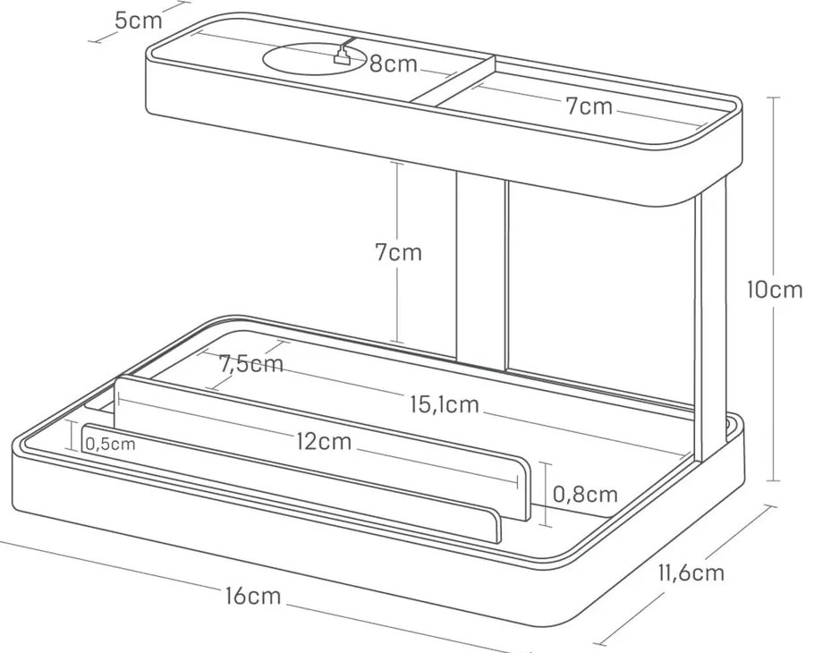Fém tablet tartó állvány Tower – YAMAZAKI