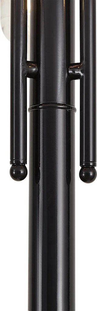 Modern kültéri lámpa fekete rézzel 235 cm 3-lámpás IP44 - Munich