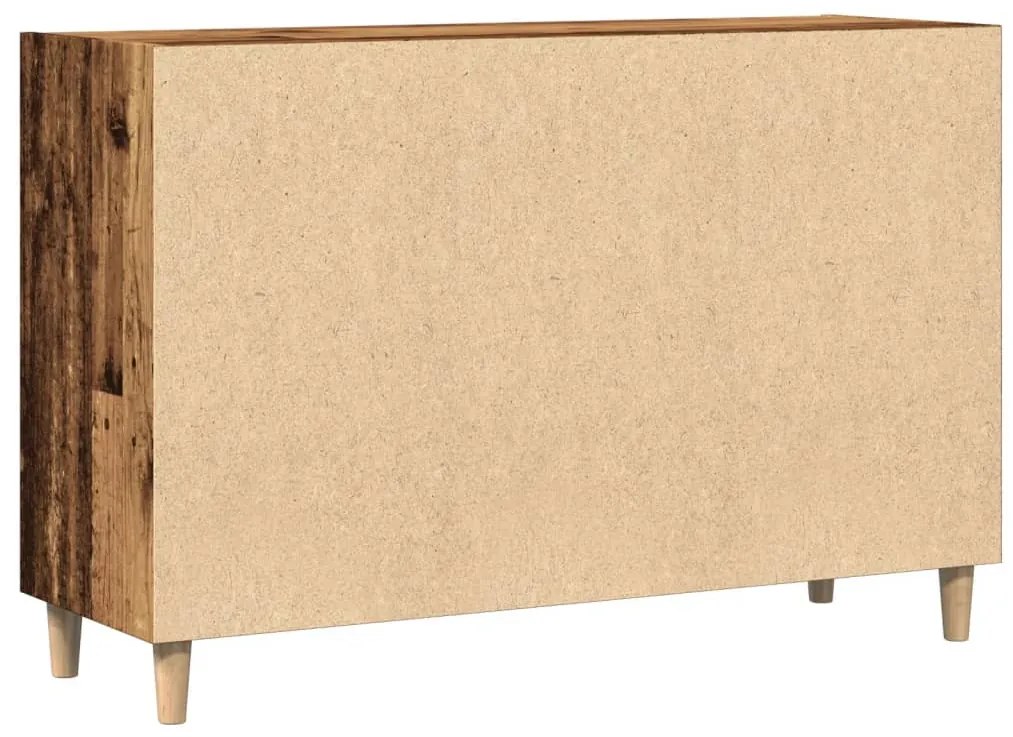 antik fa színű szerelt fa tálalószekrény 103,5 x 35 x 70 cm