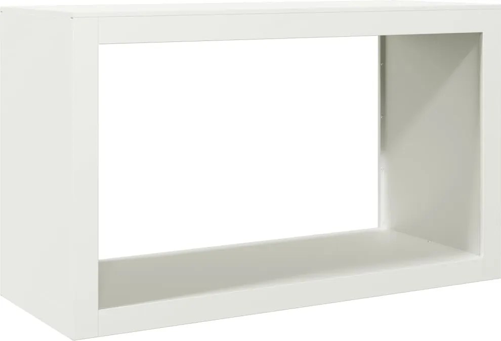 vidaXL fehér acél tűzifatároló 100 x 40 x 60 cm