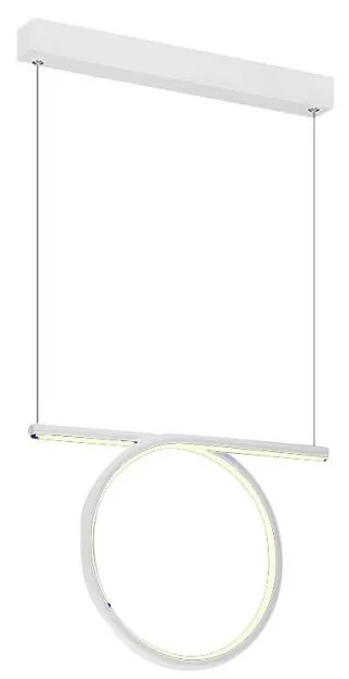 LED Csillár zsinóron LOOP LED/20W/230V fehér