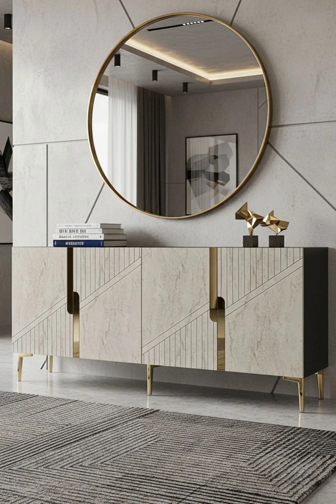 Evva 150 - Anthracite, Travertine, Gold