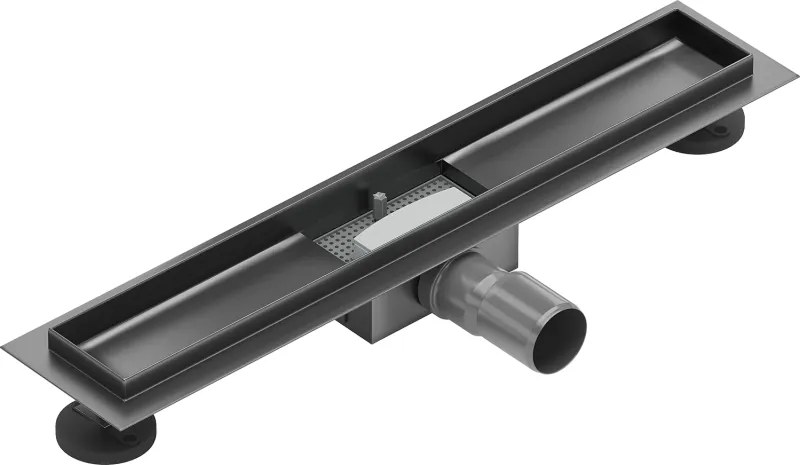 Mexen Flat 60 cm-es lineáris lefolyótest, szálcsiszolt gun gray - 1E15060