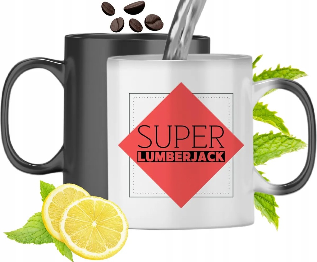 Mágikus Bögre Favágónak Színváltó Nyomtatott Fényképpel