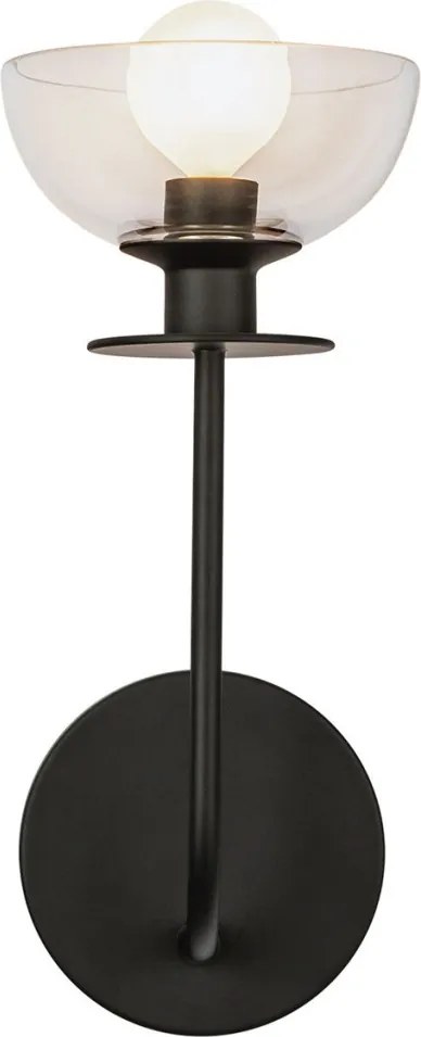 Elstead Lighting Sylvia ALM-SYLVIA-1WB-BK-CL Fali lámpa 1x40W/E14 IP20