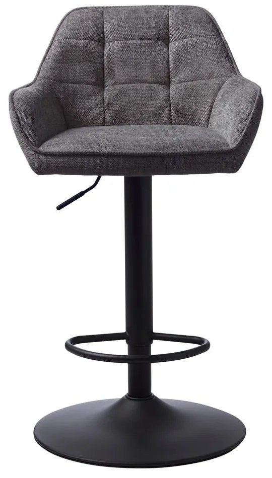 Sötétszürke állítható magasságú bárszék Nolan – Unique Furniture