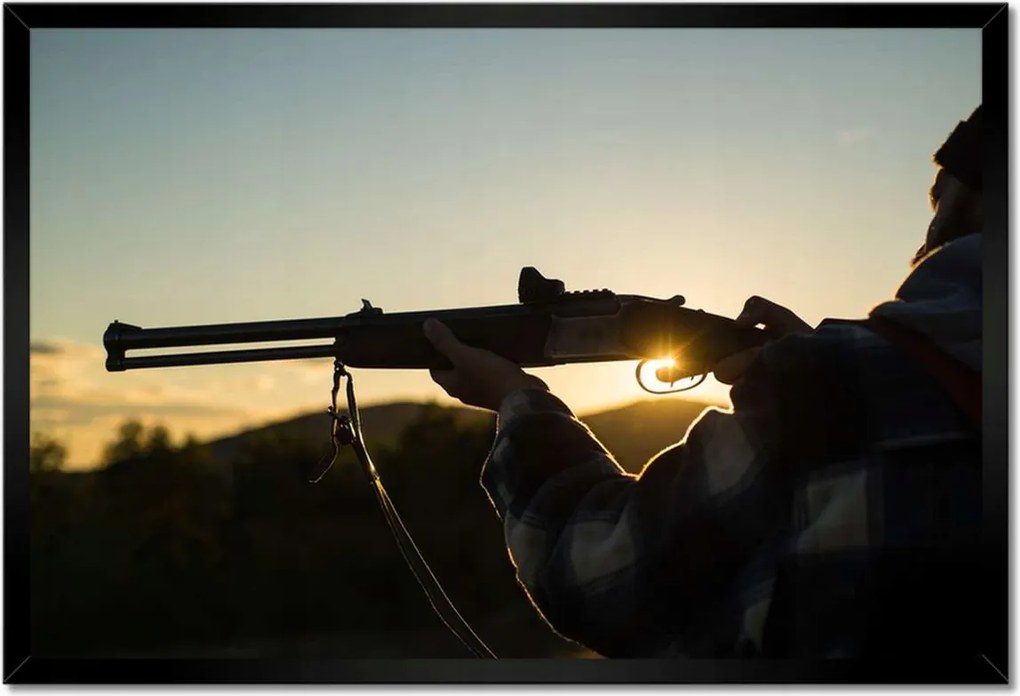 Poszterek keretben 60x40 Vadászpisztoly csöve