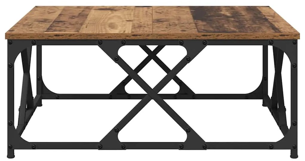 Dohányzóasztal Régi fa 70 x 70 x 30 cm Faanyag