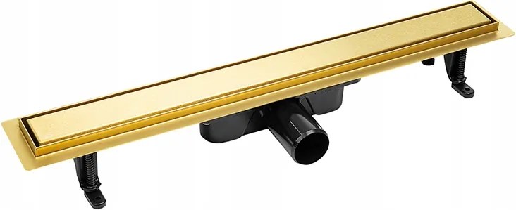 Lineáris Lefolyó 70CM Arany Kétoldalas Panel Rozsdamentes Acél Laveo