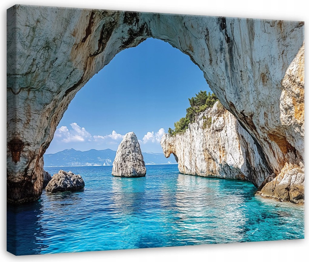 Vászonkép Tájkép Óceán Sziklák Természet Hálószoba Nappali Vászon 120x80